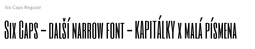 Narrow fonty - volně k použití